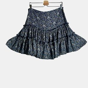 Mare‎ Mare Floral Ruffle Mini Skirt Size L